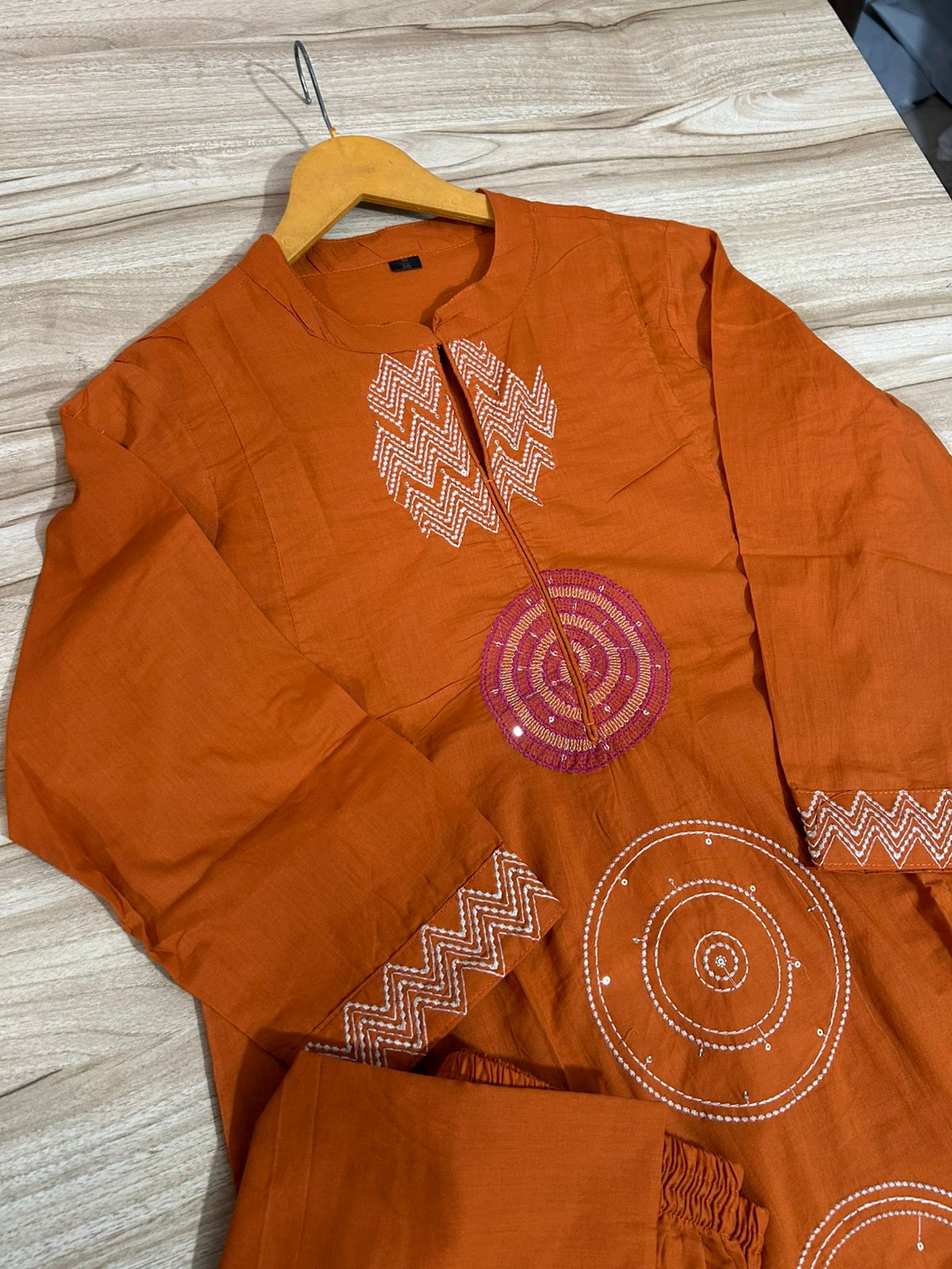 Cotton Kurta, Pant and Dupatta Set